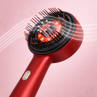 GlowPro Red Light Therapy Scalp Massager for Hair Growth