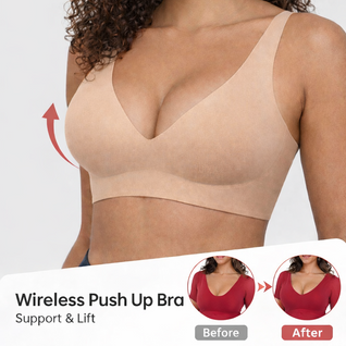 SoftSculpt® Seamless Wireless Deep V Jelly Push-Up Bra