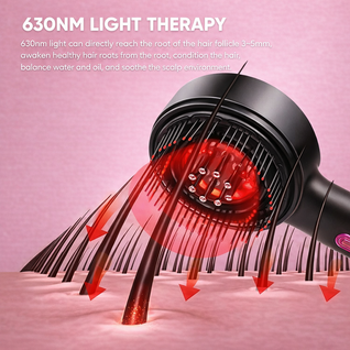 GlowPro Red Light Therapy Scalp Massager for Hair Growth